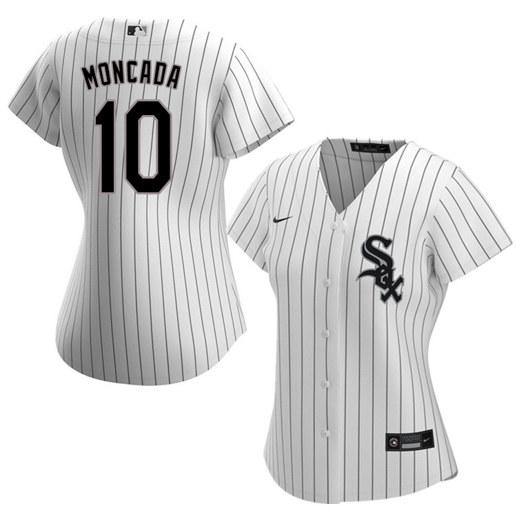 Nike Women #10 Yoan Moncada Chicago White Sox Baseball Jerseys Sale-White